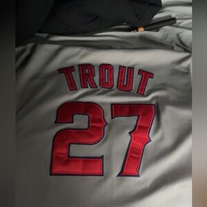 Mike trout angels majestic jersey size XL